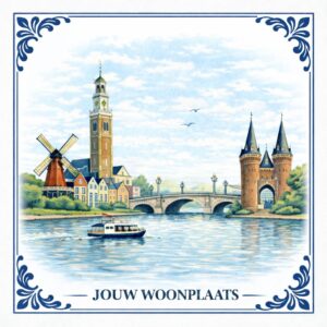 Stadstegeltje van je eigen stad – klassiek als zakelijk bedankje