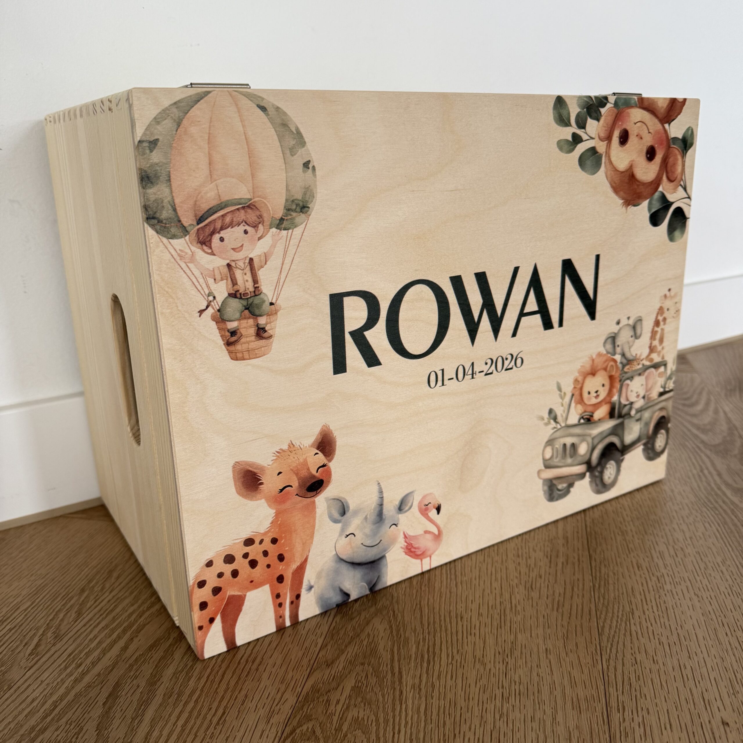 Houten memorybox – Jungle - Afbeelding 4