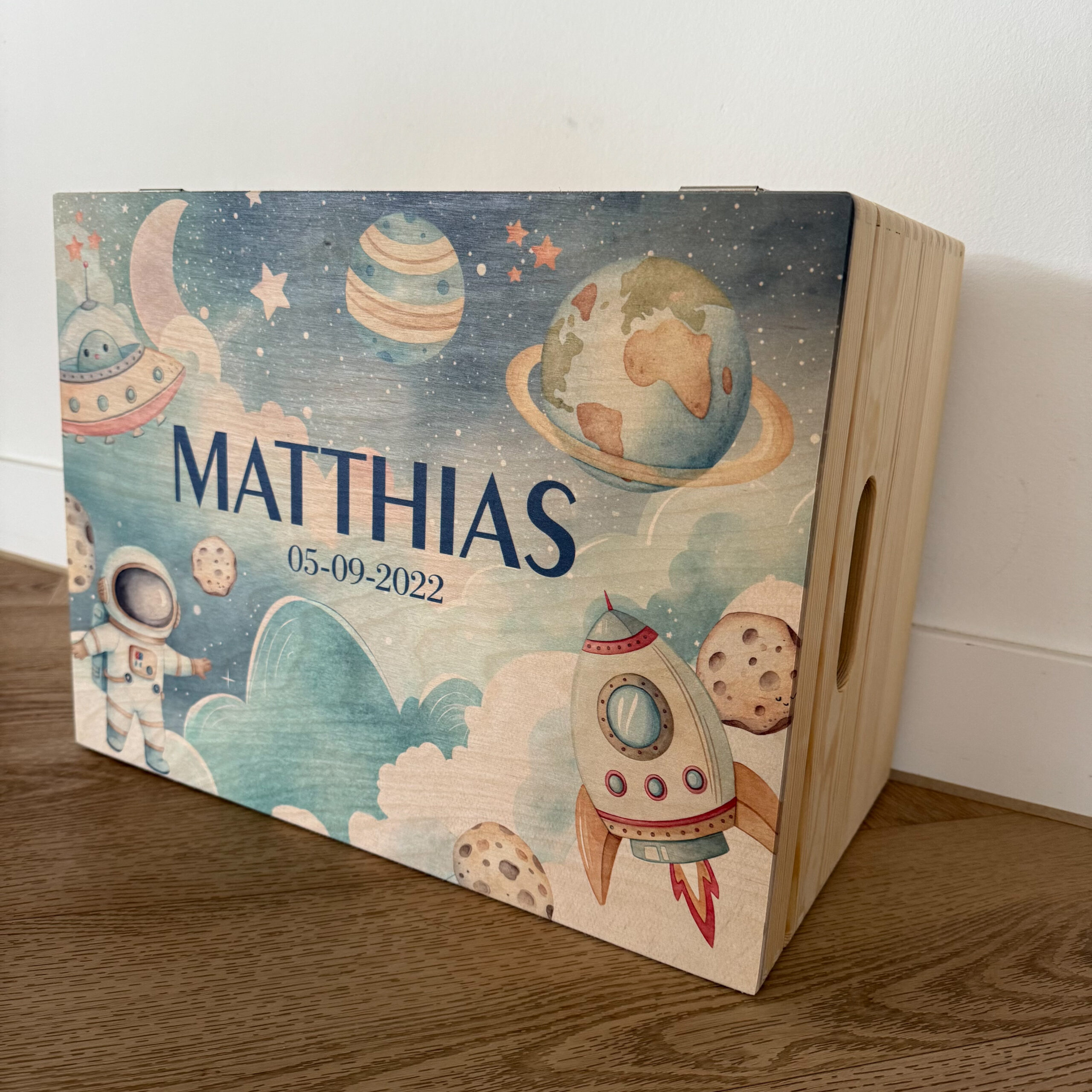 Houten memorybox – Ruimte - Afbeelding 3