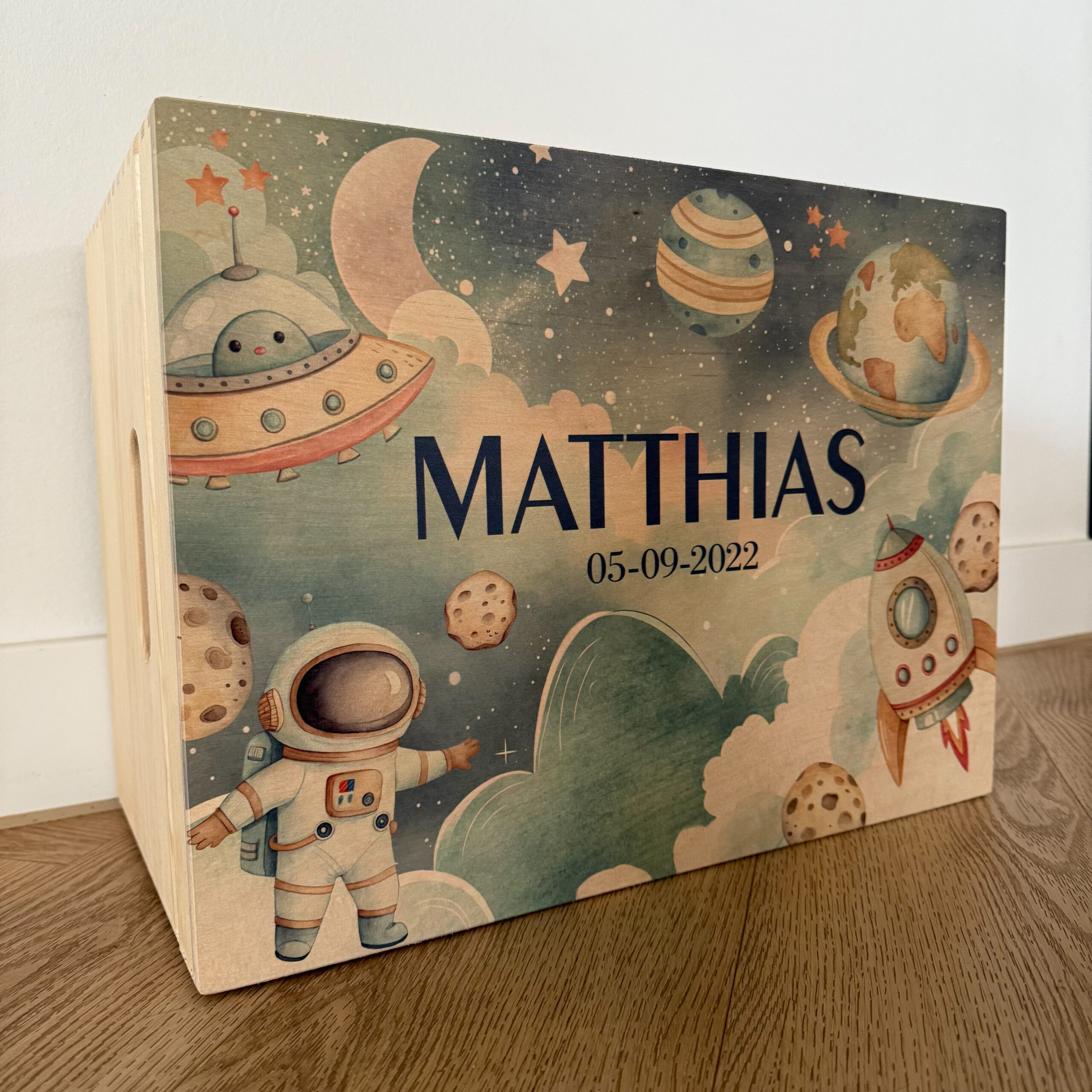 Houten memorybox – Ruimte - Afbeelding 4